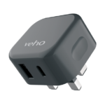 20W USB Fast Charge Plug 3 Pin UK